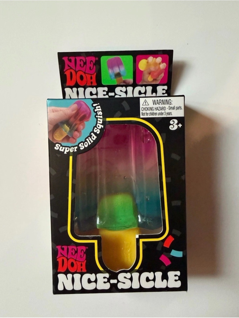 NeeDoh Nice-Sicle Rainbow Popsicle Stress Toy - Multicolor